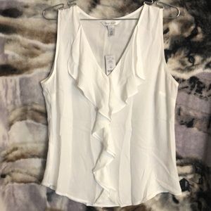 White House Black Market NWT Womens Size S White Blouse